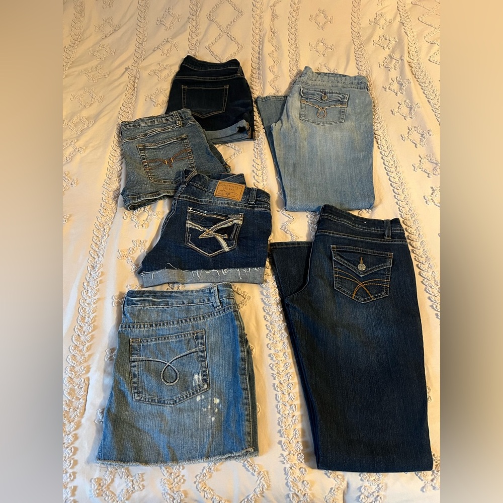 Jeans, skirt, shorts❗️Size 9/10